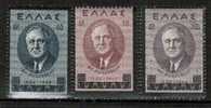 GREECE   Scott #  469-71*  F-VF MINT LH - Unused Stamps