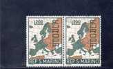 SAN MARINO 1967 EUROPA UNITA ** GOMMA INGIALLITA - Unused Stamps