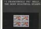 SAN MARINO 1947 ROOSEVELT L.5 MNH QUARTINA - Neufs