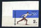 BULGARIA 1960 Winter  Olympic Games Yvert Cat. N° 1006  Absolutely Perfect MNH ** - Winter 1960: Squaw Valley