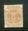 ZUID AFRIKAANSE REPUBLIEK 1895 Hinged Stamp 10 SH Pale Chestnut Sacc Nr. 218 - Transvaal (1870-1909)