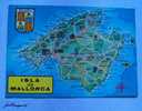 Delcampe - MALLORCA, BALEARES. PALMA EDICIONES 3610, MAPA ISLA. 1979 - Weißrussland