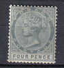SS5510 - TOBAGO 1883 , 4 Penny Verde N. 17 Fil CA  * - Trindad & Tobago (1962-...)