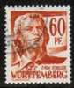 WURTEMBERG   Scott #  8N 10  F-VF USED - Wurtemberg