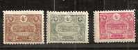 Turkey1913:Michel219-21mh* Cataloge Value 170Euros.The High Value Is Without Flaw But Is Mh* - Neufs