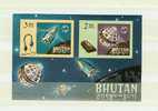 BHUTAN 1966, I.T.U.CENTENARY,  BLOK MI# 4B,ONGETAND, IMPERF,POSTFRIS/MNH (L1110) - Asia