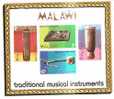 48455)foglio Commemorativo Malawi Con 4 Valori Strumenti Musicali - Bf32 - Nuovi - Malawi (1964-...)