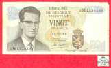 20 Francs Belgium 1964 Paper Money / Billet Belgique - 20 Francos