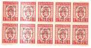 49912)n°10 Valori Bulgari Spr. - Timbres De Service