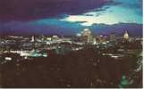 Night Falls On Dynamic Downtown Denver Hub Of The Rocky Mountains West 1967 - Denver