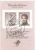 49963)foglietto Commemorativo Tedesco Con 2 Valori T. Korner + Annullo - Bf24 - 1st Day – FDC (sheets)