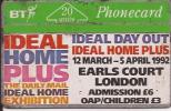 SCHEDE TELEFONICHE - PHONECARD - BRITISH TELECOM - 20 UNITS - IDEAL HOME PLUS - BT Advertising Issues