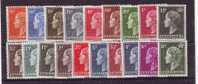 LUXEMBOURG SERIE EFFIGIE DE LA GRANDE DUCHESSE - Unused Stamps