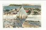 Delcampe - Cp, Voiliers, Côte D'Azur, Les Sablettes, Multi-Vues, Voyagée 1959 - Segelboote