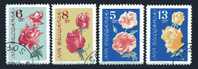BULGARIA 1962   Roses  Yvert Cat. N° 1126/33  Fine Used With Nice Cancellation - Roses