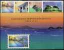 New Lantau-bridge 1997 Hongkong 815/8 A Plus Block 53 ** 7€ Blocchi Bf Architecture As Landmarks Bloc Sheet Of HONG KONG - Blocks & Sheetlets