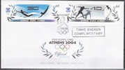 2004 Zypern Chypre   Mi. 1039-40 FDC   Olympische Sommerspiele, Athen - Sommer 2004: Athen
