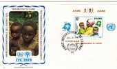 UNO Jahr Des Kindes 1979 Kongo Zaire 613/8+Block 29 Auf 2FDC 43€ Kinder UNESCO Bloque Ss Sheet Cover Bf Childrens Africa - 1971-1979