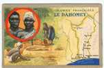 AFRIQUE - LE DAHOMEY - CARTE GEOGRAPHIQUE Avec DESCRIPTION Et HISTOIRE Du PAYS - 2 Scans - Dahome