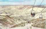 Aspen Colorado Double Chairlift Near Summit Of Bell Mountain1964 - Rocky Mountains