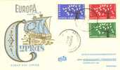 CYPRUS  1962 EUROPA CEPT FDC - 1962