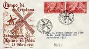 564 - Carta, Certificada, CAMPO DE CRIPTANA 1961,Molino "El Pilón", Cover, Letter - Cartas & Documentos