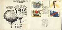 #RSA/Bophutatswana 1977. Day Of Independence. Michel 18-21. Balloon-cover 3 Days Before FD ! - Bophuthatswana