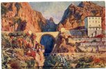 Cpa  N Beraud Oilette Menton Pont St Louis Frontiere Franco Italienne Carte Tuck - Beraud