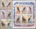 BELIZE - BIRDS OF BELIZE - PAJAROS DE BELIZE  2  - SET + SS - MNH - 1988. - Belice (1973-...)