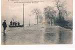 VERNEUIL - Crue De La Seine Janvier 1910 - Route De Vernouillet à Verneuil - Verneuil Sur Seine