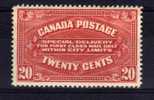 Canada - 1922 - 20 Cents Special Delivery (Dry Printing) - MH - Espressi