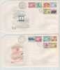 Czechoslovakia FDC 3-10-1974 UPU 100th Anniversary Complete Set With Cachet On 2 Covers - FDC