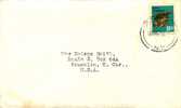 1972  Letter To USA  8 C John Dory Stamp - Storia Postale