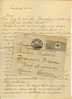 Feldpost Brief Mit Inhalt  "Carabinier Contrôle 88"       1916 - Documents
