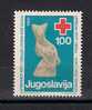 Yugoslavia 1980 Red Cross Surcharge MNH - Beneficiencia (Sellos De)