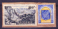 Algerie N°331 Et 337C Oblitéré Sur Fragment - Used Stamps