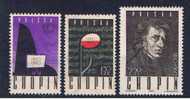 PL Polen 1960 Mi 1148-50 Mnh Chopin - Ungebraucht