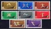 PL Polen 1962 Mi 1338-45A Mnh Sport - Neufs