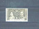 ADEN - 1937  Coronation  1a MM - Aden (1854-1963)