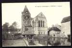 CPA  ANCIENNE- FRANCE- VERTUS (51)- L'EGLISE EN GROS PLAN- L'ABREUVOIR ET LE PUITS ST-MARTIN DEVANT- - Vertus