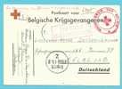 Militaire Belge Prisonniers (van Court-Saint-Etienne) , Stempel ROOD KRUIS VAN BELGIE + Gepruft Oflag IX B - Guerra 40 – 45 (Cartas & Documentos)