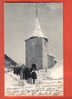 L019 Sortie De L'Eglise à Leysin,dans La Neige.TRES ANIME.Précurseur.Cachet Aigle 1905 - Aigle