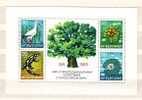 1986 Environment Protection ( Fauna / Trees )  S/S – Perf- MNH  Bulgaria / Bulgarie - Cigognes & échassiers