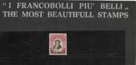 SAN MARINO 1948 DELFICO SOPRASTAMPATO LIRE 100 SU 15c MNH - Unused Stamps