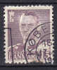 Denmark 1950 Mi. 303 A  15 Ø Kong König Frederik IX ERROR Variety Double Left Side !! - Abarten Und Kuriositäten