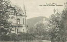 AK Baden Bei Wien Villa Erzherzog Eugen & Rauhenstein 1909 #04 - Baden Bei Wien