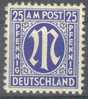 Bizone 1945 AM-Post Amerikanischer Druck Michel 9 Postfrisch (MNH) - Mint