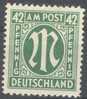 Bizone 1945 AM-Post Deutscher Druck Gez 11*11,5 Michel 31 Bz Postfrisch (MNH) - Neufs