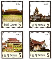 2007 Taiwan Famous Temple Stamps Buddhist Religion Tzu Chi - Bouddhisme