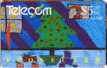 New Zealand, NZ-G-020, $5, 1990 Christmas, Night Before, Tree. - Nieuw-Zeeland